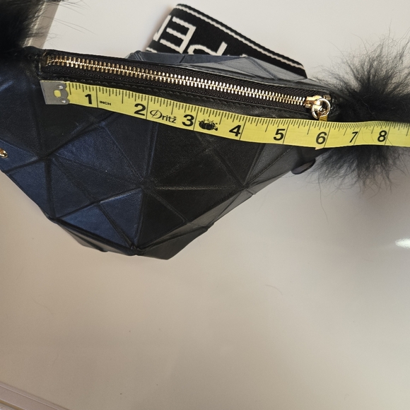 Purificacion Garcia Origami Handbag Crossbody Purse Pengui Penguin Black Leather - Picture 15 of 15